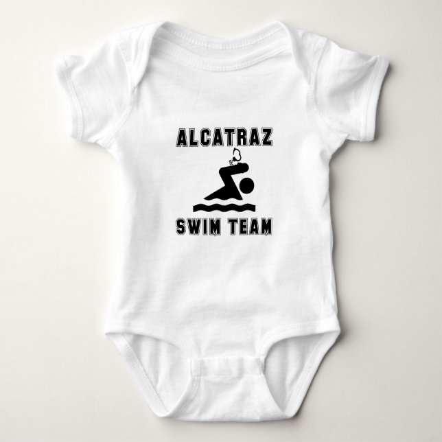 Body Para Bebé Equipo de natación de Alcatraz (Anverso)