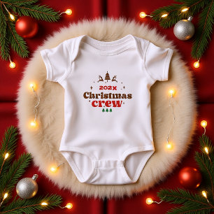 Body Para Bebé Equipo de Navidades de año personalizado