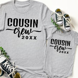 Body Para Bebé Equipo de Primos personalizados 20XX