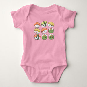 Body Para Bebé Equipo de Sushi Kawaii