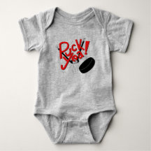 Equipo divertido del bebé del hockey