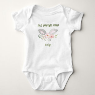 Body Para Bebé Equipo personalizado de caza de huevos para bebés