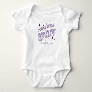 Body Para Bebé Eres inteligente nombre personalizado lindo