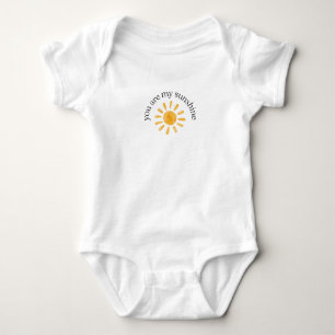 Body Para Bebé Eres mi camiseta gráfica Sunshine