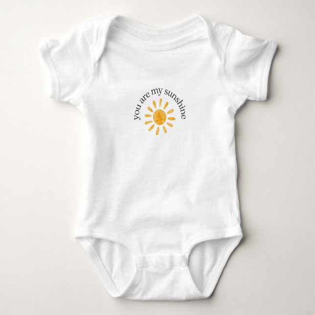 Body Para Bebé Eres mi camiseta gráfica Sunshine (Anverso)
