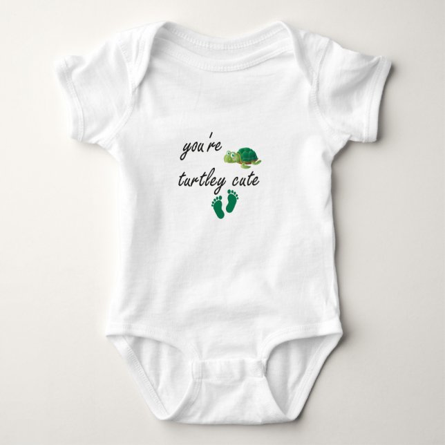 Body Para Bebé Eres Turtley Cute Baby Boy o Chica Baby Gift (Anverso)