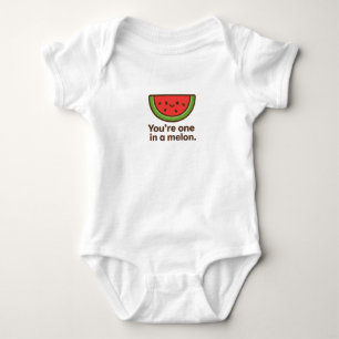 Body Para Bebé Eres uno en un Melón - Diseño de una Cute sandía