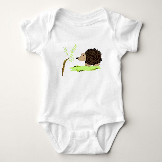 Body Para Bebé Erizo de dibujos animados (Anverso)