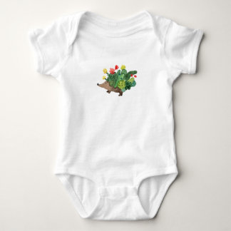 Body Para Bebé Erizo de la flor del cactus