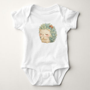 Body Para Bebé Erizo Suave – Tierno Erizo de Acuarela para Niños