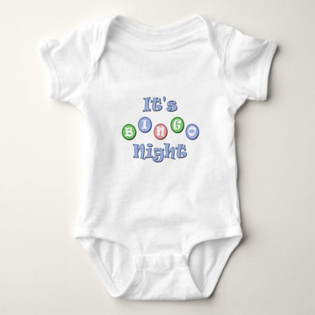 Body Para Bebé Es Bingo Night (Anverso)