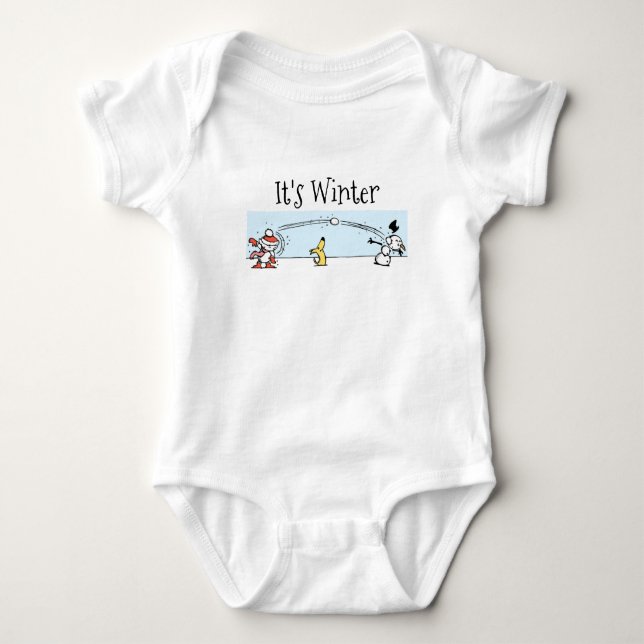 Body Para Bebé Es el traje de invierno para bebés (Anverso)
