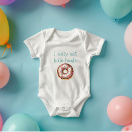 Body Para Bebé Es gracioso no comer solamente comida de hoyo