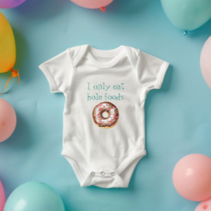 Body Para Bebé Es gracioso no comer solamente comida de hoyo