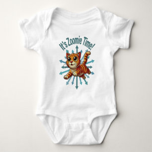 Body Para Bebé Es Hora de Zoomie Gato Atigrado Naranja
