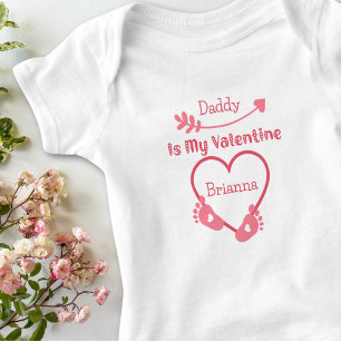 Body Para Bebé ¿Es mi Chica rosa lindo de San Valentín?