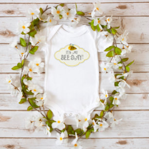 Body Para Bebé Es mi Cumpleaños de Abeja Bodysuit Bebé Mielita