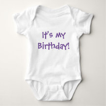 ¡Es mi cumpleaños! Personalizable Purple Text