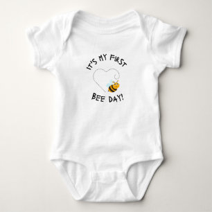 Body Para Bebé Es mi primer día de abejas en Onsie