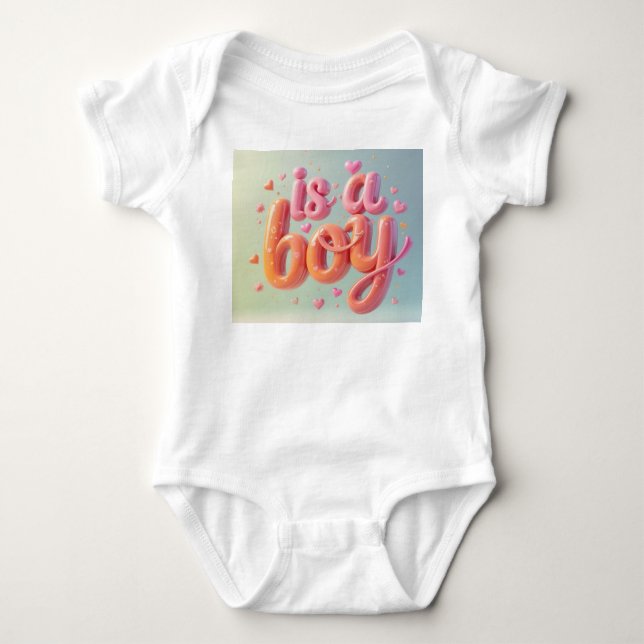 Body Para Bebé Es un bebé niño  (Anverso)