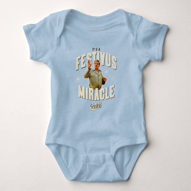 Body Para Bebé Es un Milagro de Festivus (Anverso)