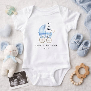 Body Para Bebé ¡Es un niño! Anuncio de embarazo de bebé azul