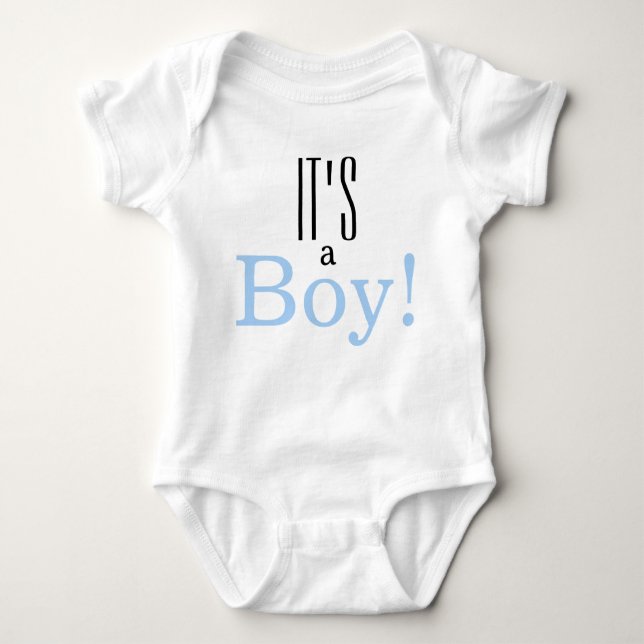 Body Para Bebé ¡Es un niño! Baby Onsie (Anverso)