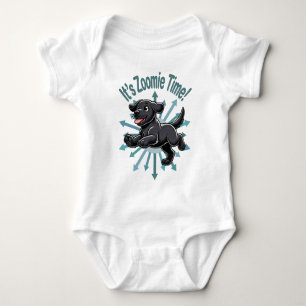 Body Para Bebé Es Zoomie Time Black Lab