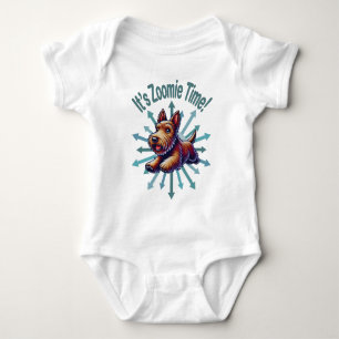 Body Para Bebé Es Zoomie Time Brown Scotty