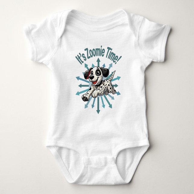 Body Para Bebé Es Zoomie Time Dalmatian (Anverso)
