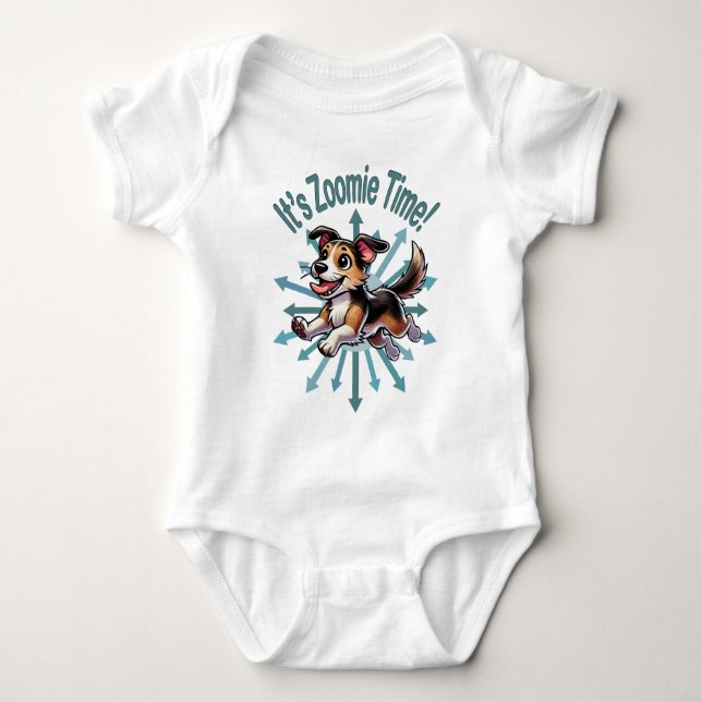 Body Para Bebé Es Zoomie Time Mutt (Anverso)