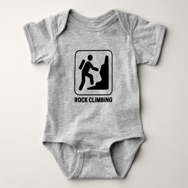 Body Para Bebé Escalada de rock (Anverso)