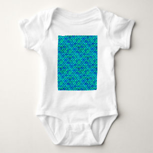 Body Para Bebé Escalas azules Aqua