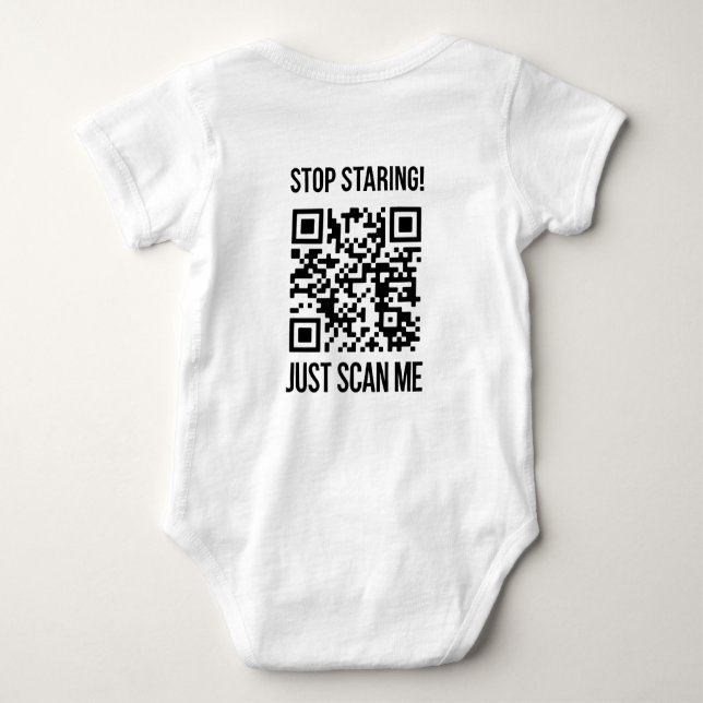 Body Para Bebé Escanear mi código QR: crear tu futuro (Reverso)