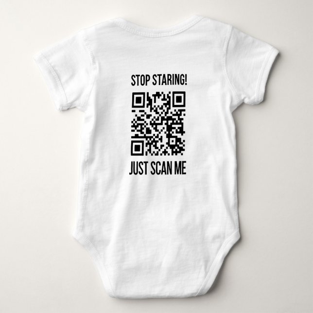 Body Para Bebé Escanear mi código QR: Elegir la amabilidad todos  (Reverso)