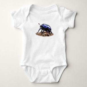 Body Para Bebé Escarabajo Azul Bosque Fauna