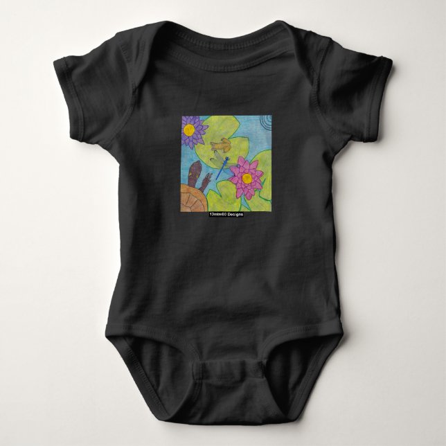 Body Para Bebé Escena del estanque (vívida) - Bodysuit de bebé (Anverso)