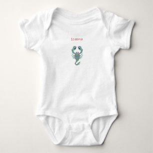 Body Para Bebé Escorpio Rosa, zodiaco, signo zodiacal
