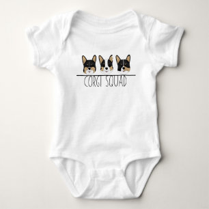 Body Para Bebé Escuadrón Corgi