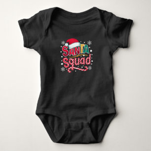 Body Para Bebé Escuadrón de Santa Equipo de Navidad Equipo Famili