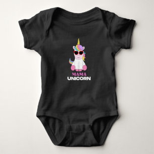 Body Para Bebé Escuadrón mágico Mama Unicorn
