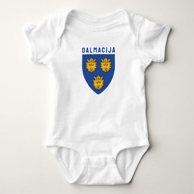 Body Para Bebé Escudo de Armas de Dalmacia, Croacia (Anverso)