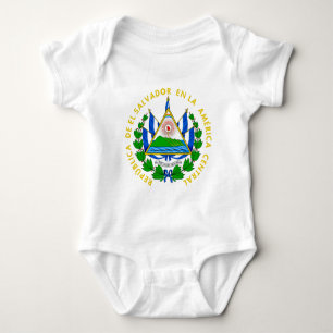Body Para Bebé Escudo de armas de El Salvador