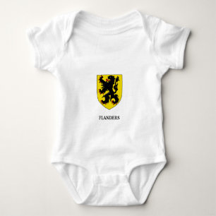 Body Para Bebé Escudo de Armas de Flandes León Heráldico