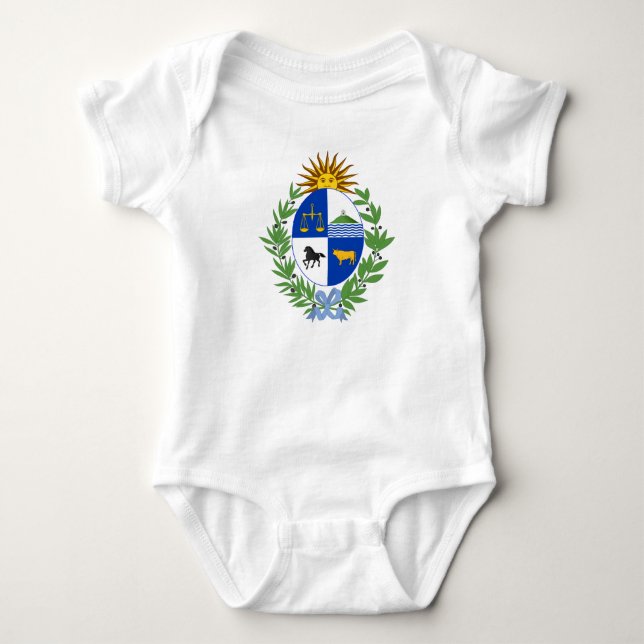 Body Para Bebé Escudo de armas de Uruguay (Anverso)