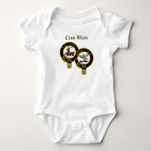 Body Para Bebé Escudo de Blair del clan con el puente de bebé