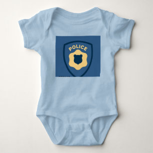 Body Para Bebé Escudo de Insignia de Oficial de Policía Para Serv