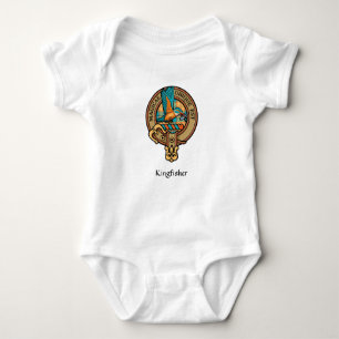 Body Para Bebé Escudo de Kingfisher por Tartan Baby Bodysuit
