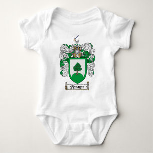 BODY PARA BEBÉ ESCUDO DE LA FAMILIA DE FLANAGAN - ESCUDO DE ARMAS