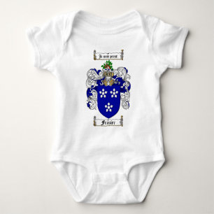 BODY PARA BEBÉ ESCUDO DE LA FAMILIA DE FRAZIER - ESCUDO DE ARMAS